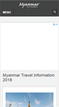 Mobile Screenshot of myanmartravelinformation.com