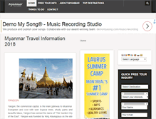 Tablet Screenshot of myanmartravelinformation.com